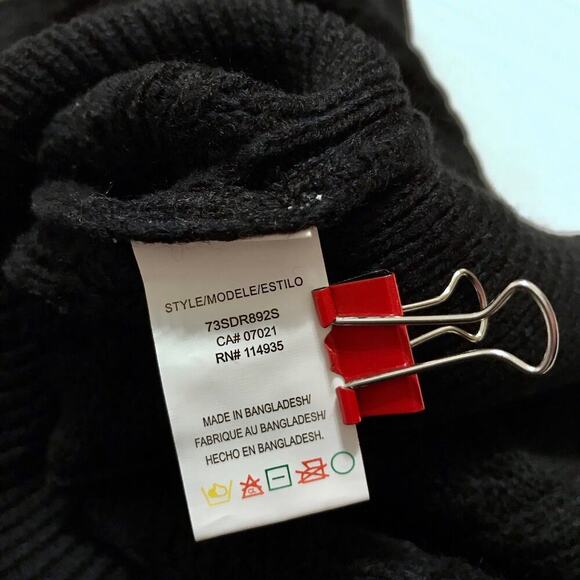 Cloth by Design NWOT Black MIni Sweater Dress Women S - Picture 7 of 9